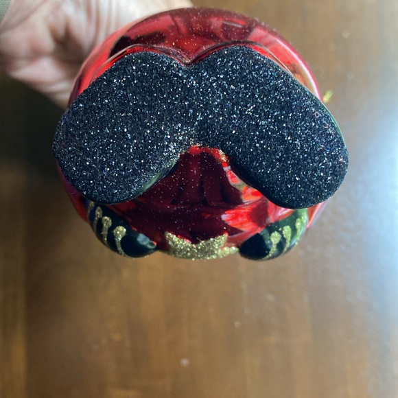 NIB Mouth blown hand painted Santa Claus ornament Christmas glass Peggy Abrams - Picture 5 of 7